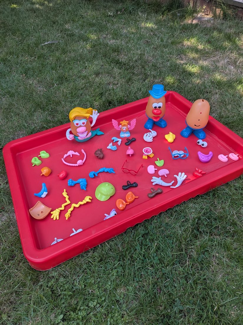 Mr Potato Head activity tray
